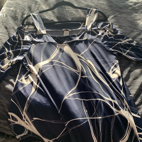 Cute open shoulder tunic top new without tag - Picture 3 of 3